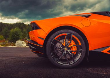 Orange Lamborghini