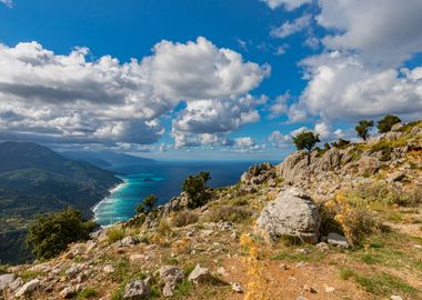 Sea landscape Greek Island