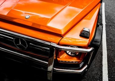 The orange Benz