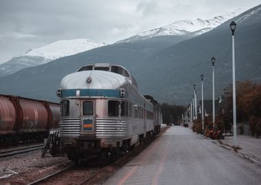 Express train at a siding 