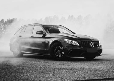 Mercedes Car Drifting