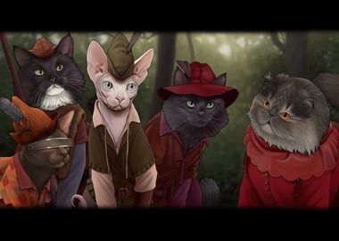 StarTrek Cats in the woods