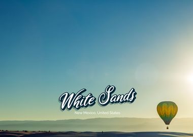 White Sand Hot Air Balloon