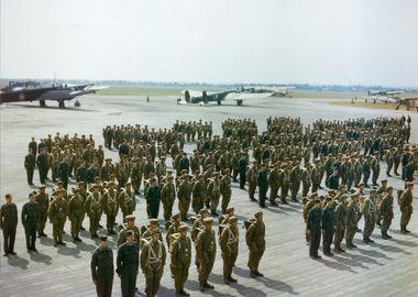 Paratroops on parade