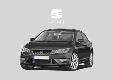 seat leon fr black