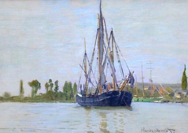 the sailing boat by Monet