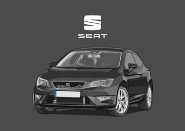 seat leon fr black