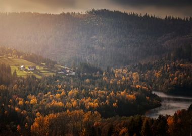 Autumn mountains, Poland