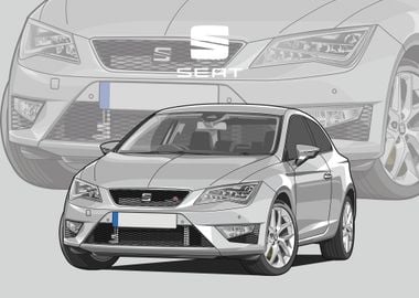 seat leon fr white