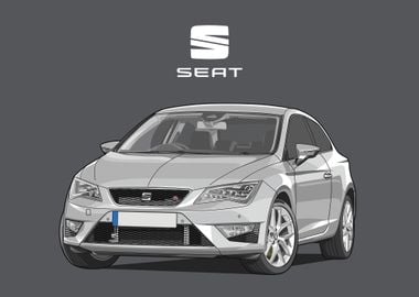 seat leon fr white