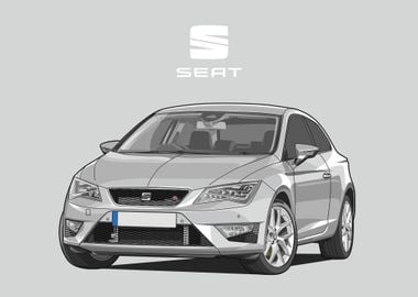 seat leon fr white