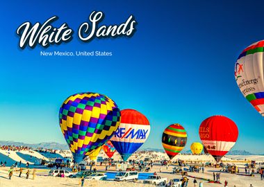 White Sand Hot Air Balloon