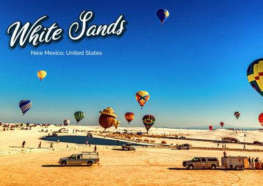 White Sand Hot Air Balloon