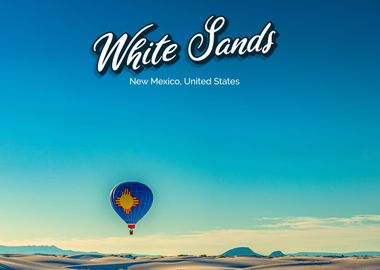 White Sand Hot Air Balloon