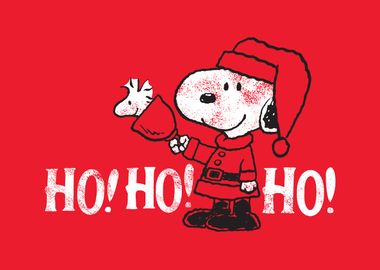 Ho Ho Ho Snoopy Stamp