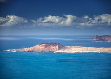 Spain view volcanic island