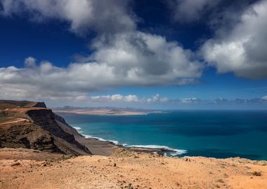 Spain view volcanic island