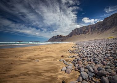 Spain view volcanic island