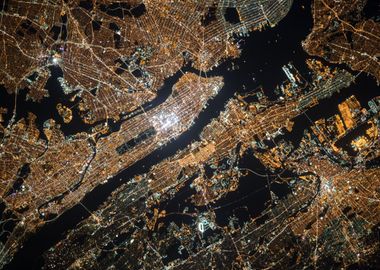 New York Map From Space