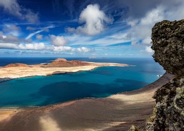 Spain landscape, volcano