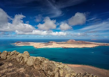 Spain landscape, volcano