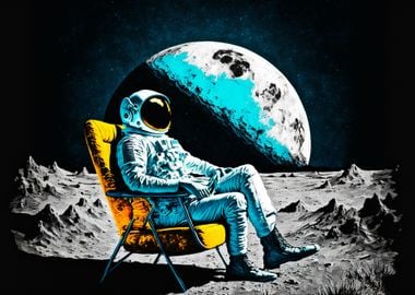 Astronaut sitting In Chair