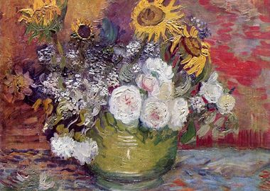 Bowl With Flowers 1886 