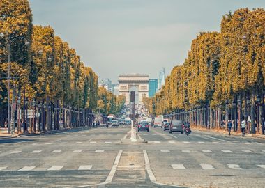 Champs Elysees Avenue