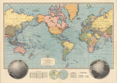 World Map 1948 