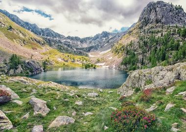 French Alps Landscape