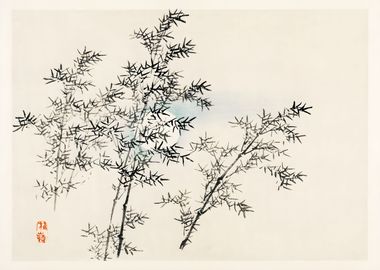 Ukiyo e Bamboo Tree