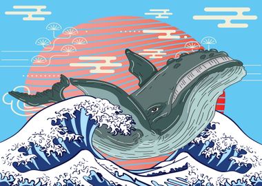 Whale with japanese style