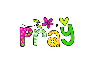 Pray Doodle Text