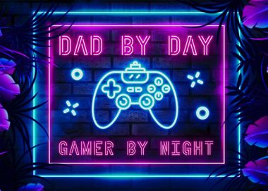 Funny Gamer Dad Gaming