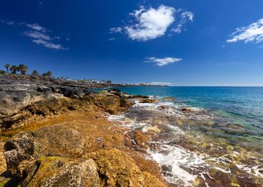 Spain island, rocky coast