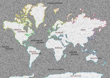 World Map Mosaic