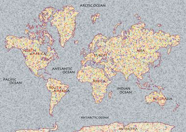 World Mosaic Map