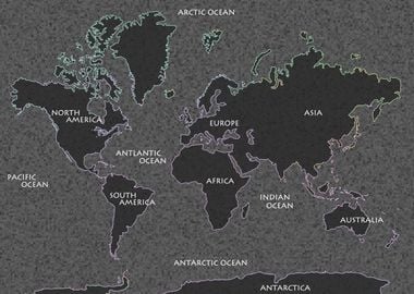 World Map Art