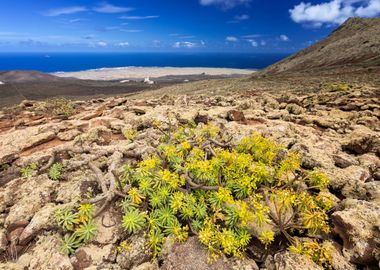 Spain landscape, volcano