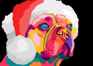 French Bulldog pop art