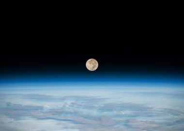 Moon and The Blue Planet