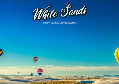 White Sand Hot Air Balloon