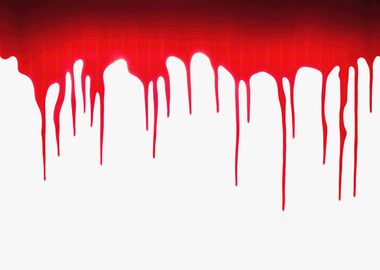 Blood dripping on white su