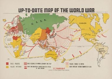 Map Of The World War