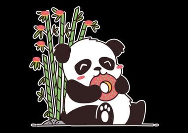 panda loves donuts bamboo