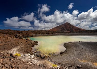 Spain landscape, volcano