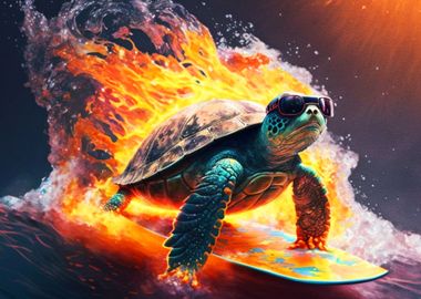 Turtle Surfing