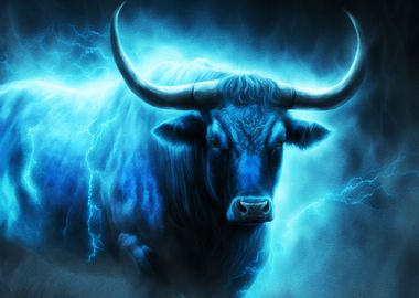 Blue Aura Cow