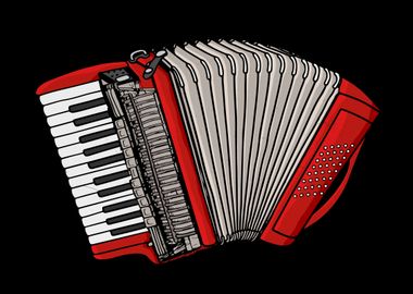 Accordion Player Gift Folk