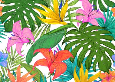 tropical colorful